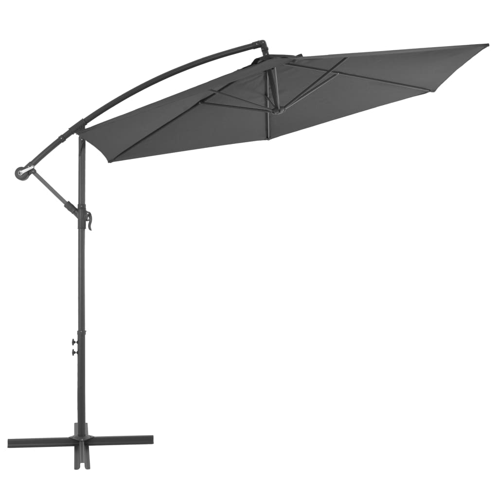 vidaXL Cantilever Umbrella Tilting Parasol Outdoor Umbrella Patio Sunshade-18