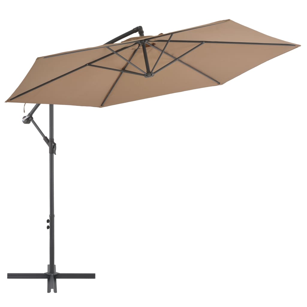 vidaXL Cantilever Umbrella Tilting Parasol Outdoor Umbrella Patio Sunshade-24