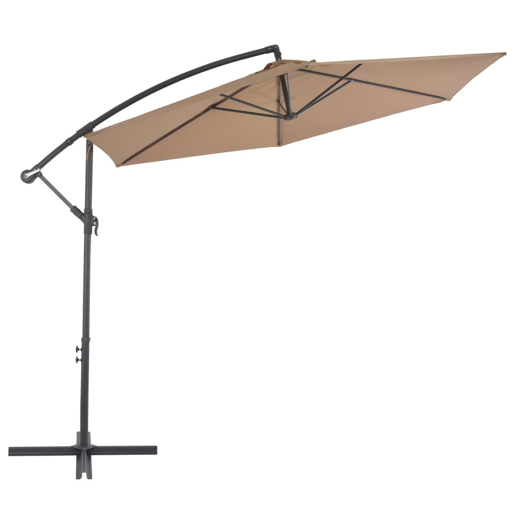 vidaXL Cantilever Umbrella Tilting Parasol Outdoor Umbrella Patio Sunshade-26