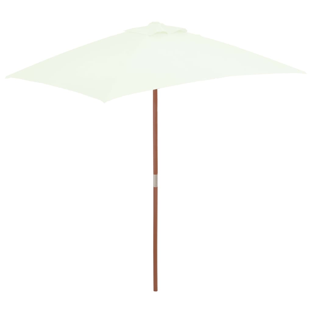 vidaXL Outdoor Umbrella Parasol Pully System Patio Sunshade Bamboo and Wood-16