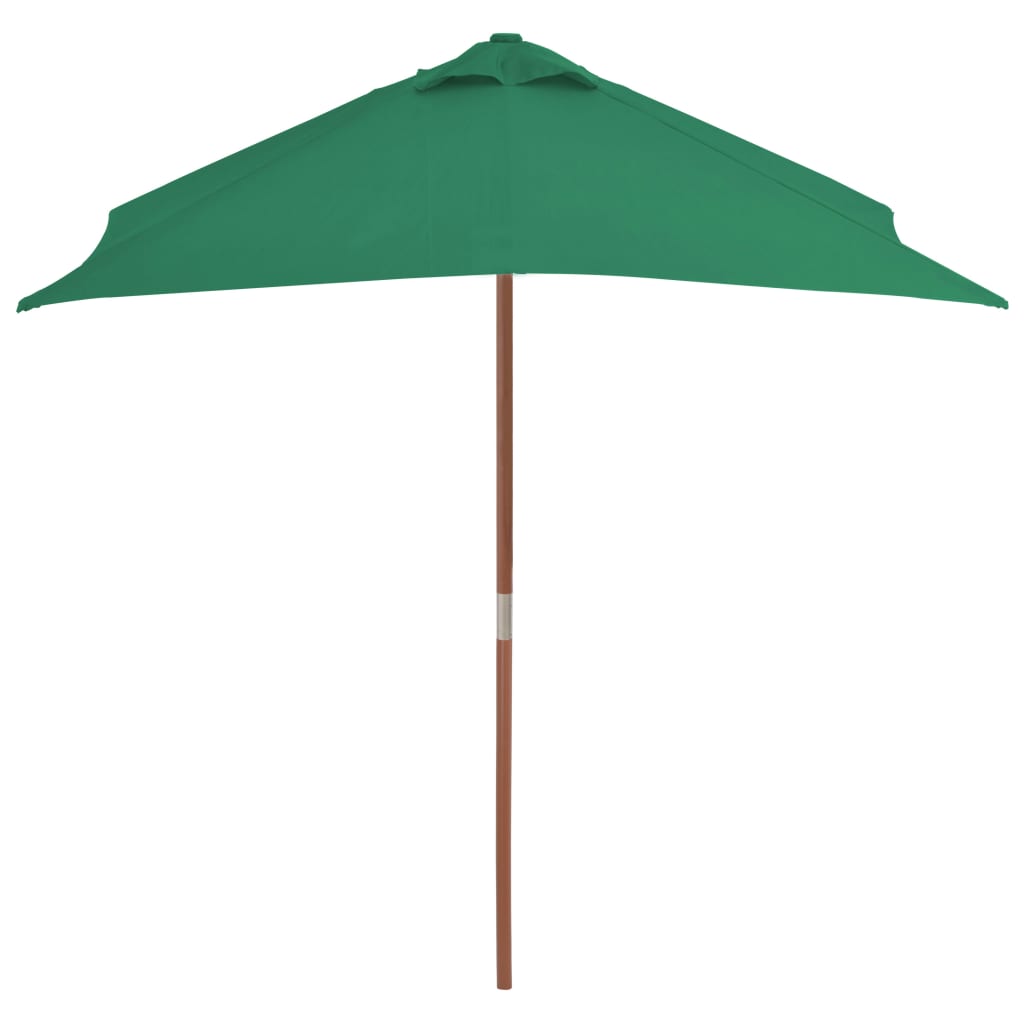 vidaXL Outdoor Umbrella Parasol Pully System Patio Sunshade Bamboo and Wood-24