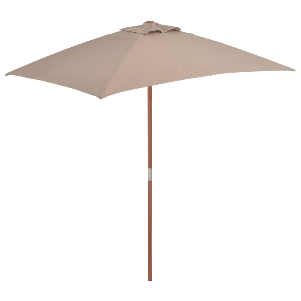 vidaXL Outdoor Umbrella Parasol Pully System Patio Sunshade Bamboo and Wood-28