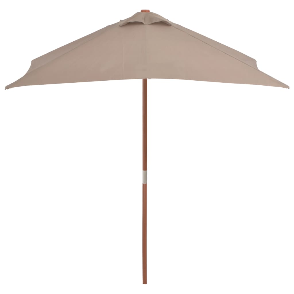 vidaXL Outdoor Umbrella Parasol Pully System Patio Sunshade Bamboo and Wood-21