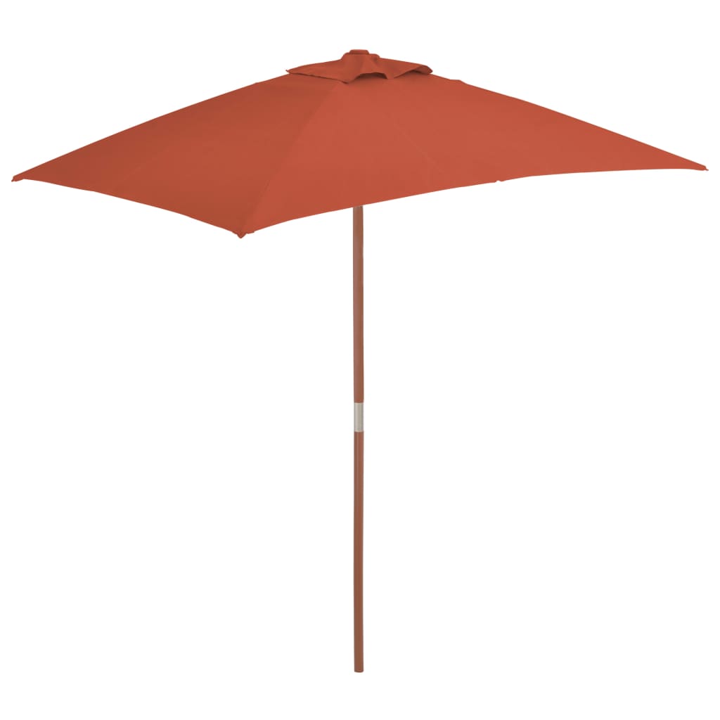 vidaXL Outdoor Umbrella Parasol Pully System Patio Sunshade Bamboo and Wood-23