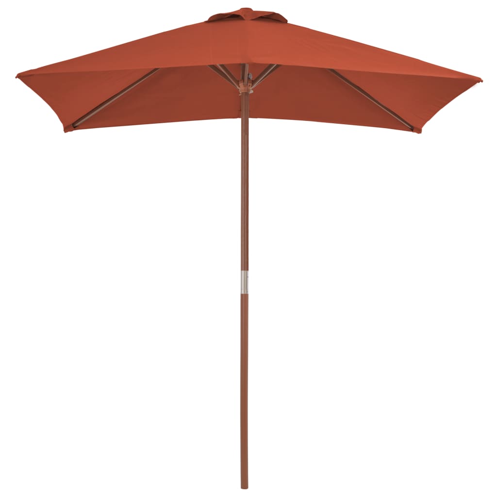 vidaXL Outdoor Umbrella Parasol Pully System Patio Sunshade Bamboo and Wood-33