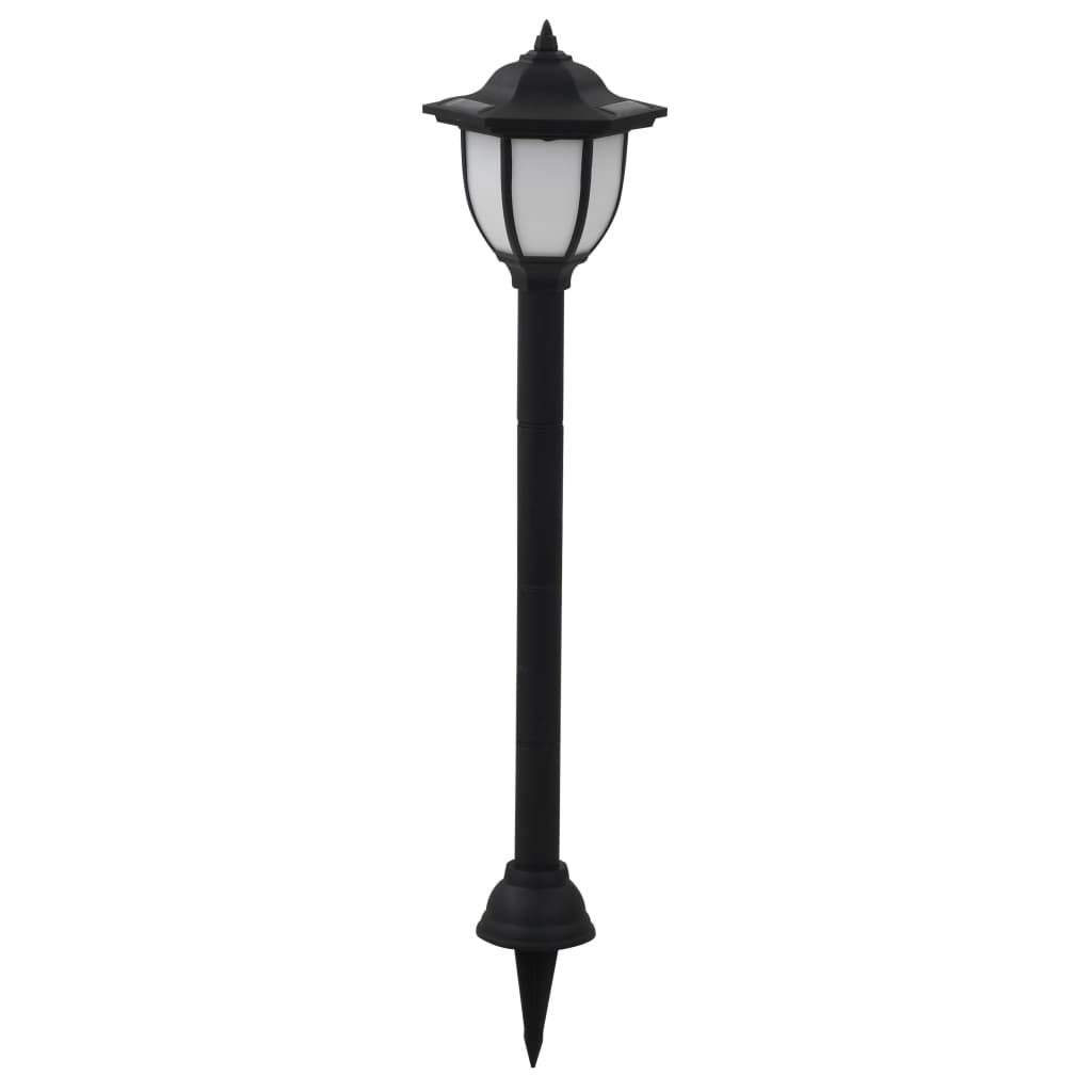 vidaXL Outdoor Solar Lamps Ground Driveway Walkway Dock Light Solar LED Black-12