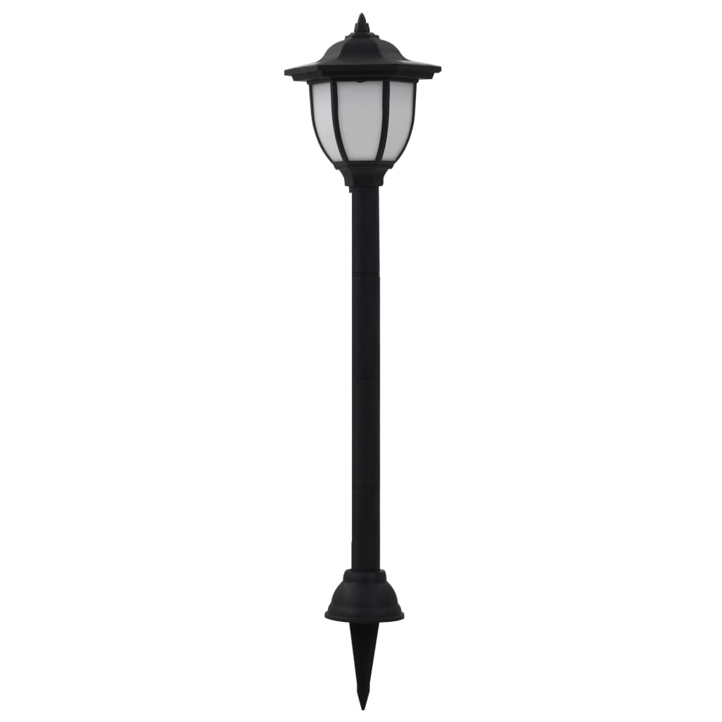 vidaXL Outdoor Solar Lamps Ground Driveway Walkway Dock Light Solar LED Black-13