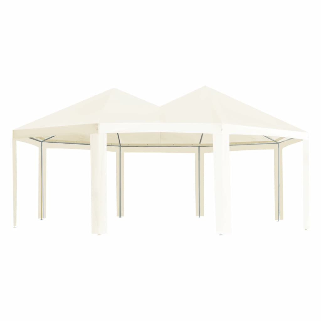 vidaXL Outdoor Gazebo Cream 236.2"x173.2"x129.9"-0