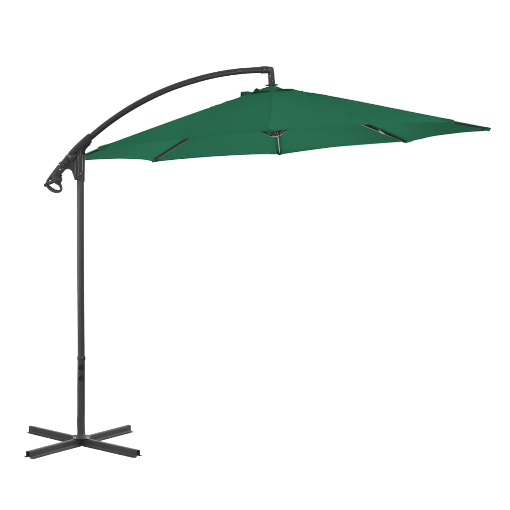 vidaXL Cantilever Umbrella Parasol Outdoor Umbrella Garden Sunshade Steel-1