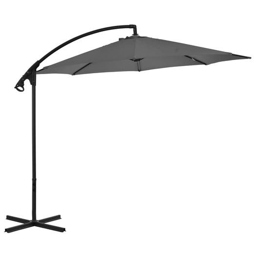 vidaXL Cantilever Umbrella Parasol Outdoor Umbrella Garden Sunshade Steel-0