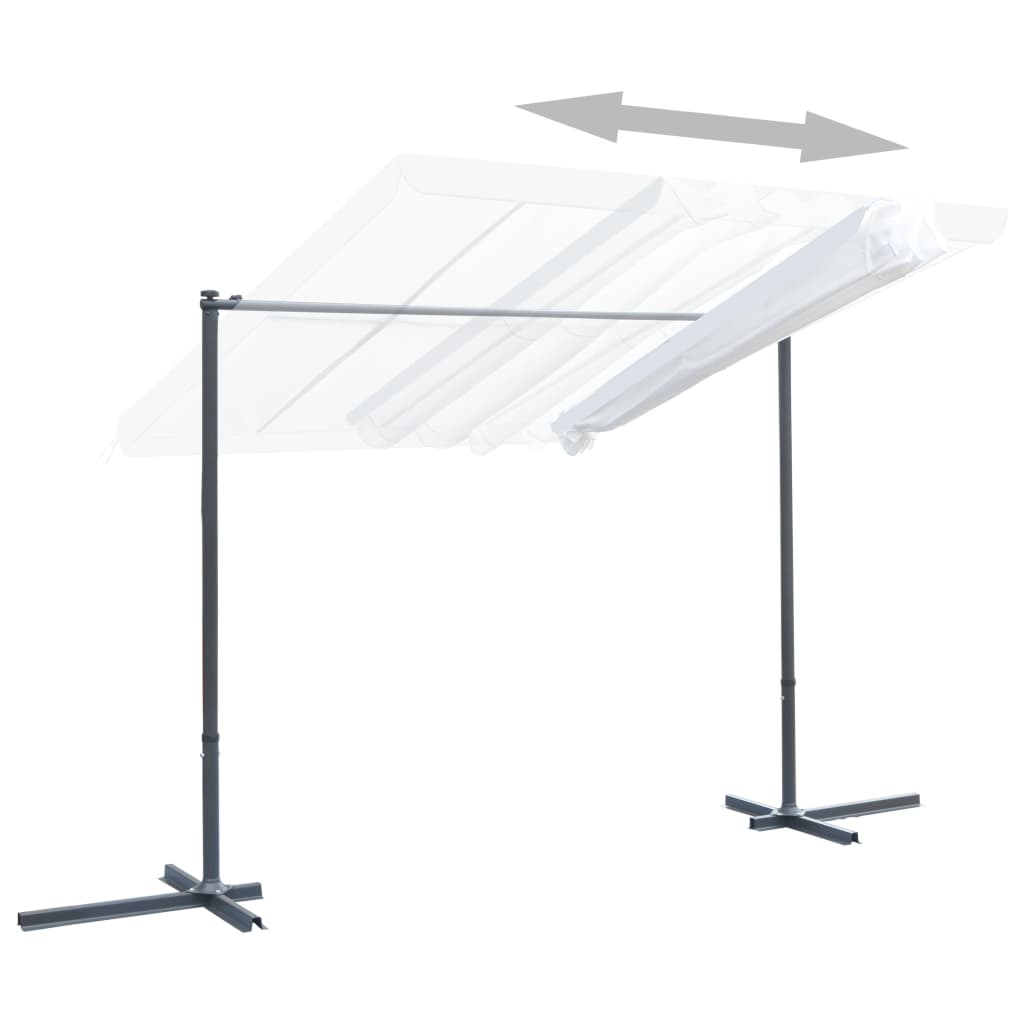 vidaXL Gazebo Outdoor Canopy Patio Pavilion Shade with Tiltable Sliding Roof-8