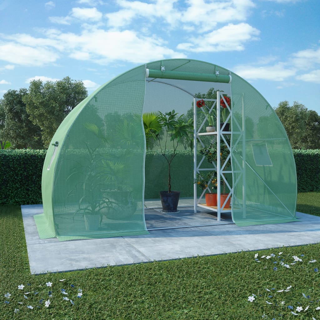 vidaXL Greenhouse Outdoor Grow House Green House for Plant Growing Gardening-59