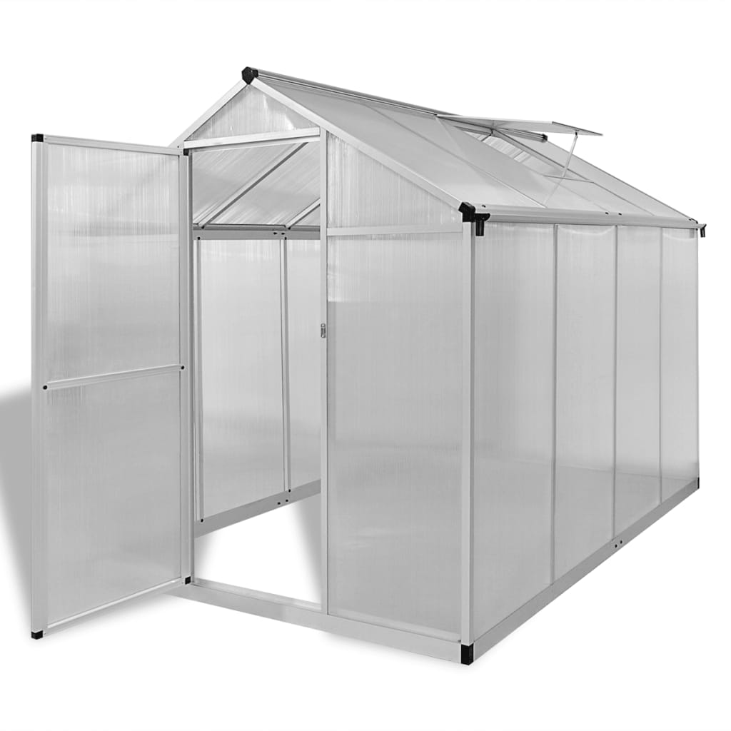 vidaXL Greenhouse Outdoor Grow House Green House with Base Frame Aluminum-0