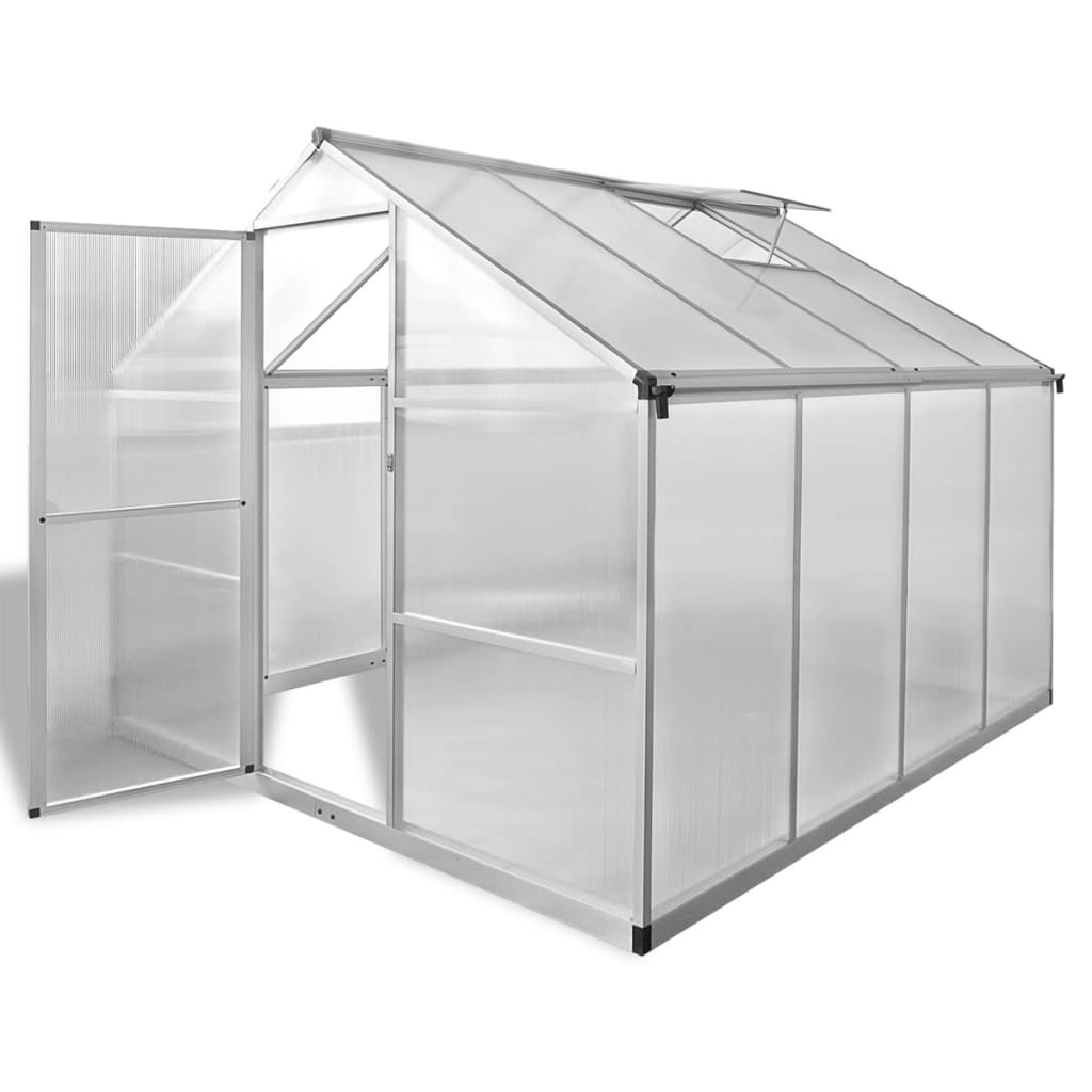 vidaXL Greenhouse Outdoor Grow House Green House with Base Frame Aluminum-20