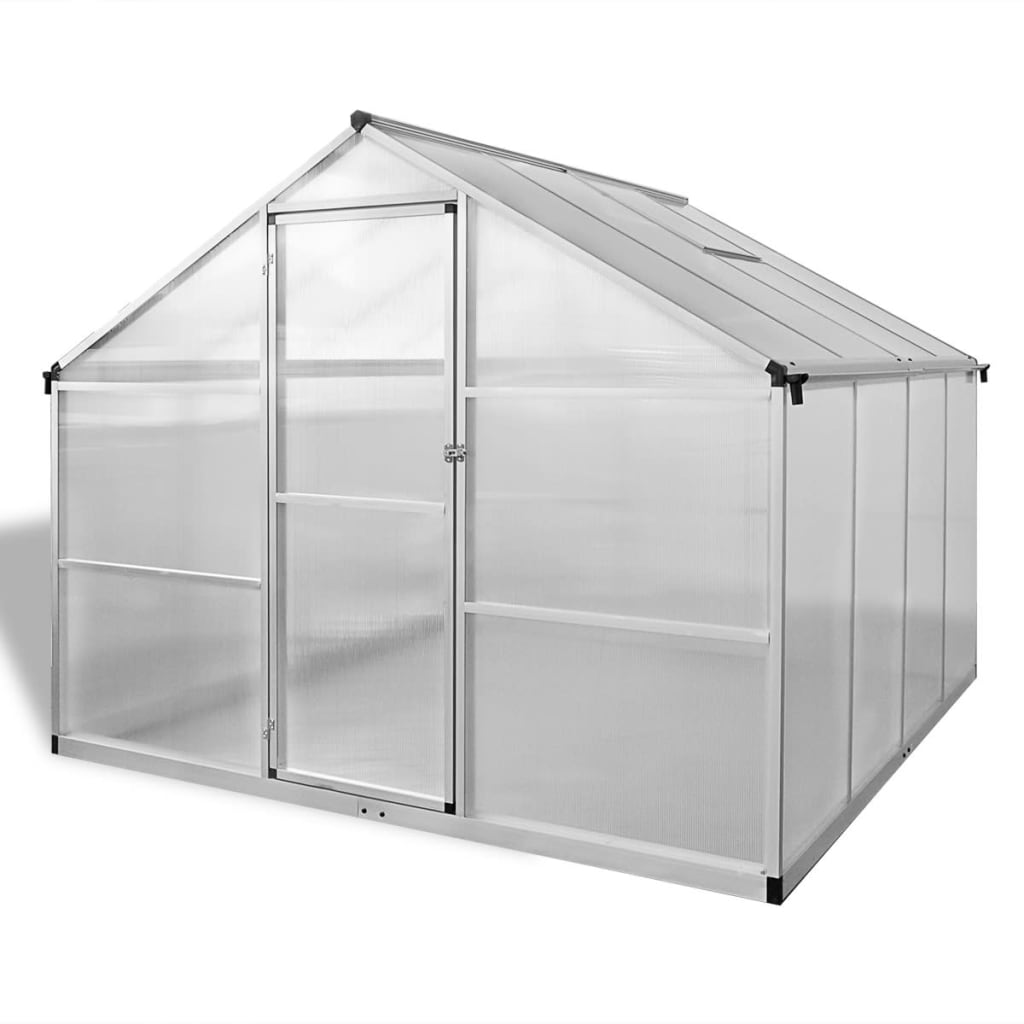 vidaXL Greenhouse Outdoor Grow House Green House with Base Frame Aluminum-24