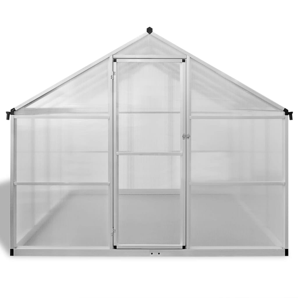 vidaXL Greenhouse Outdoor Grow House Green House with Base Frame Aluminum-22