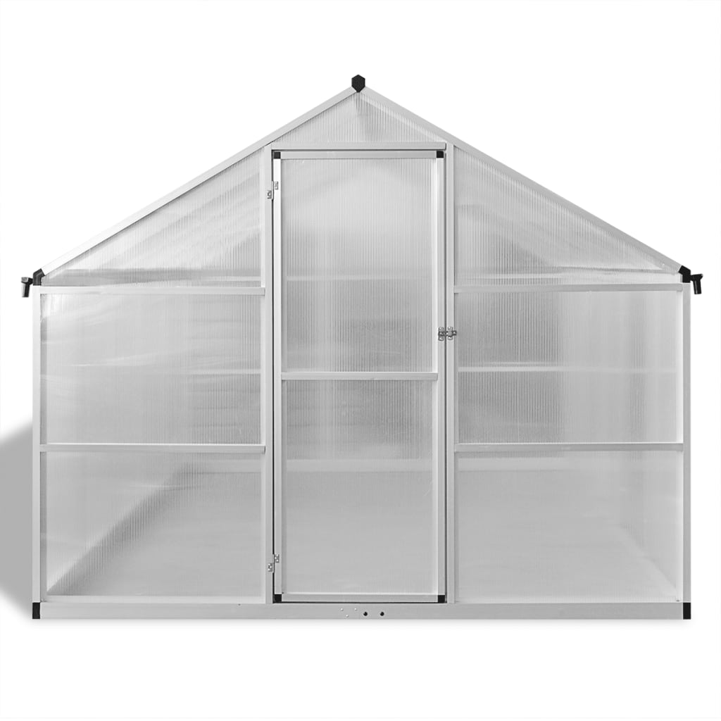 vidaXL Greenhouse Outdoor Grow House Green House with Base Frame Aluminum-26