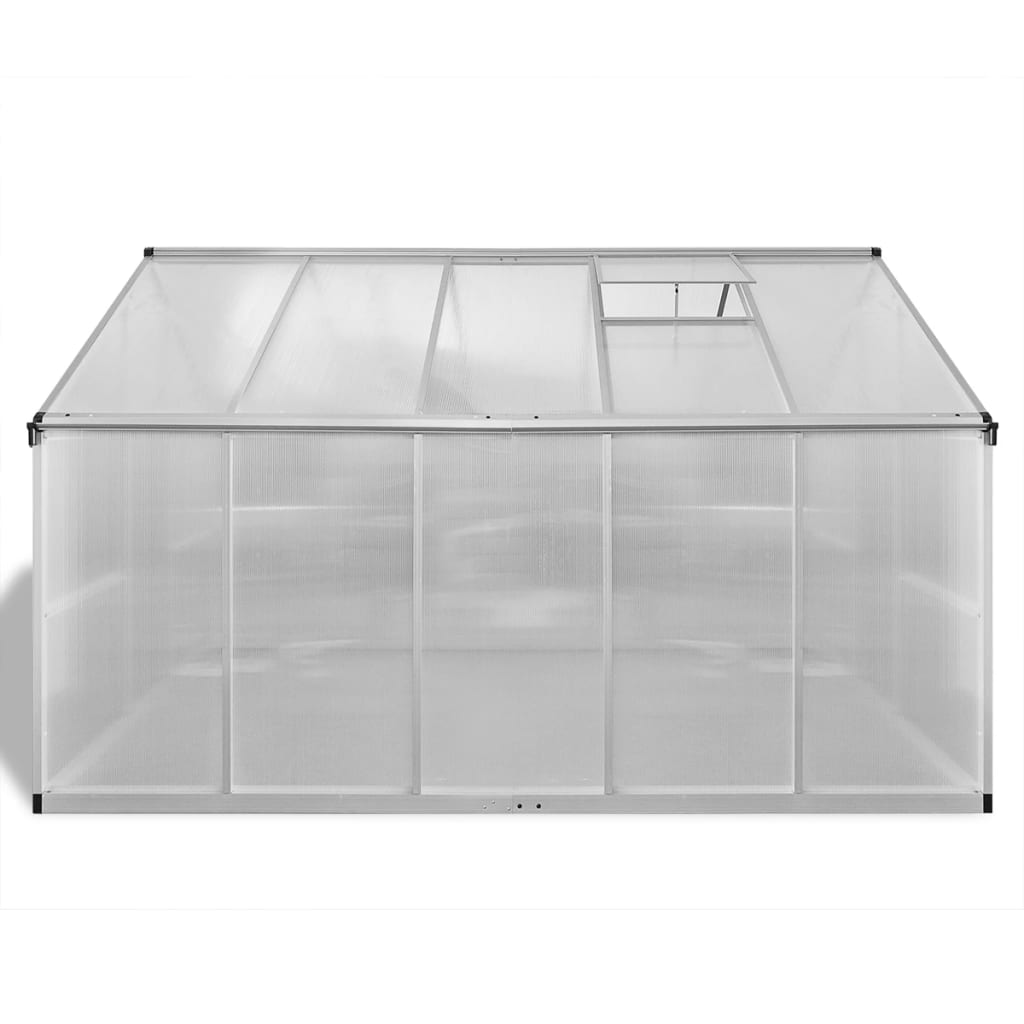 vidaXL Greenhouse Outdoor Grow House Green House with Base Frame Aluminum-13