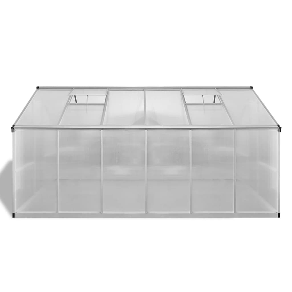 vidaXL Greenhouse Outdoor Grow House Green House with Base Frame Aluminum-21