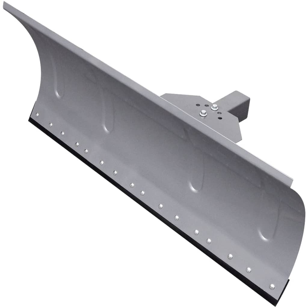 vidaXL Universal Snow Plough Blade Silver Blower Outdoor Shovel 39.4"/59.1"-0