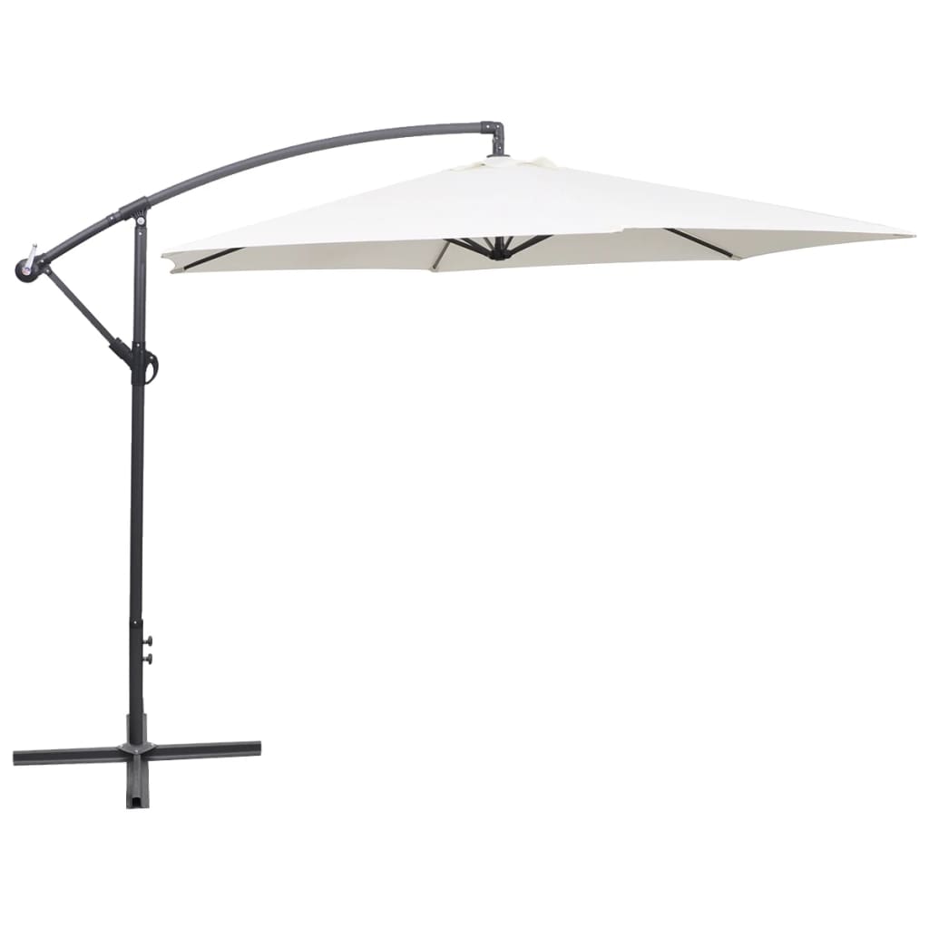 vidaXL Cantilever Umbrella Tilting Parasol Outdoor Umbrella Patio Sunshade-11