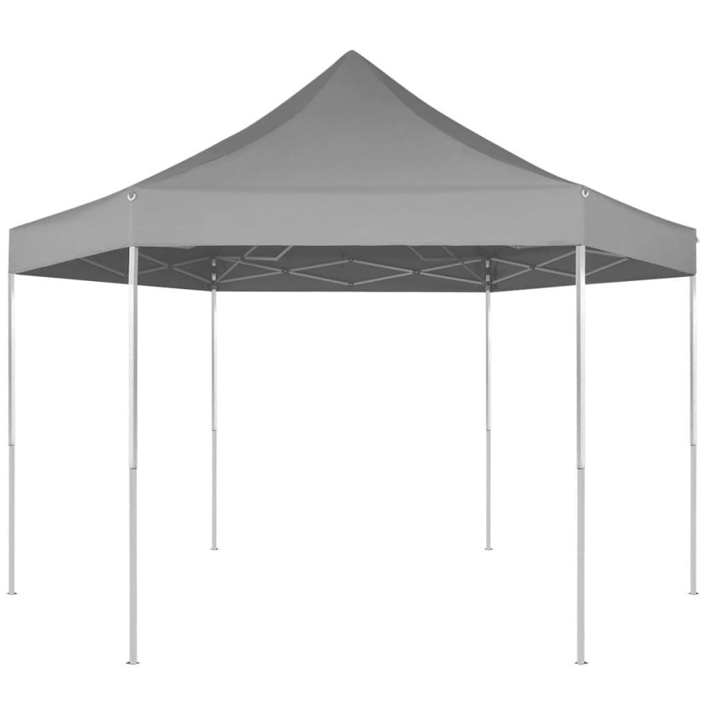 vidaXL Gazebo Hexagonal Pop-Up Canopy Tent Outdoor Shelter Party Tent Sunshade-0