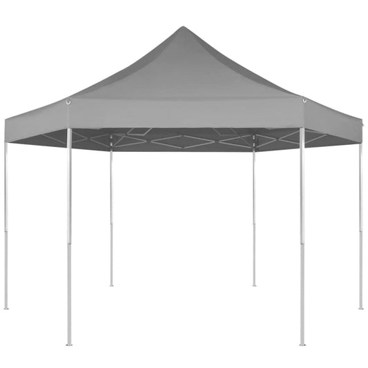 vidaXL Gazebo Hexagonal Pop-Up Canopy Tent Outdoor Shelter Party Tent Sunshade-0