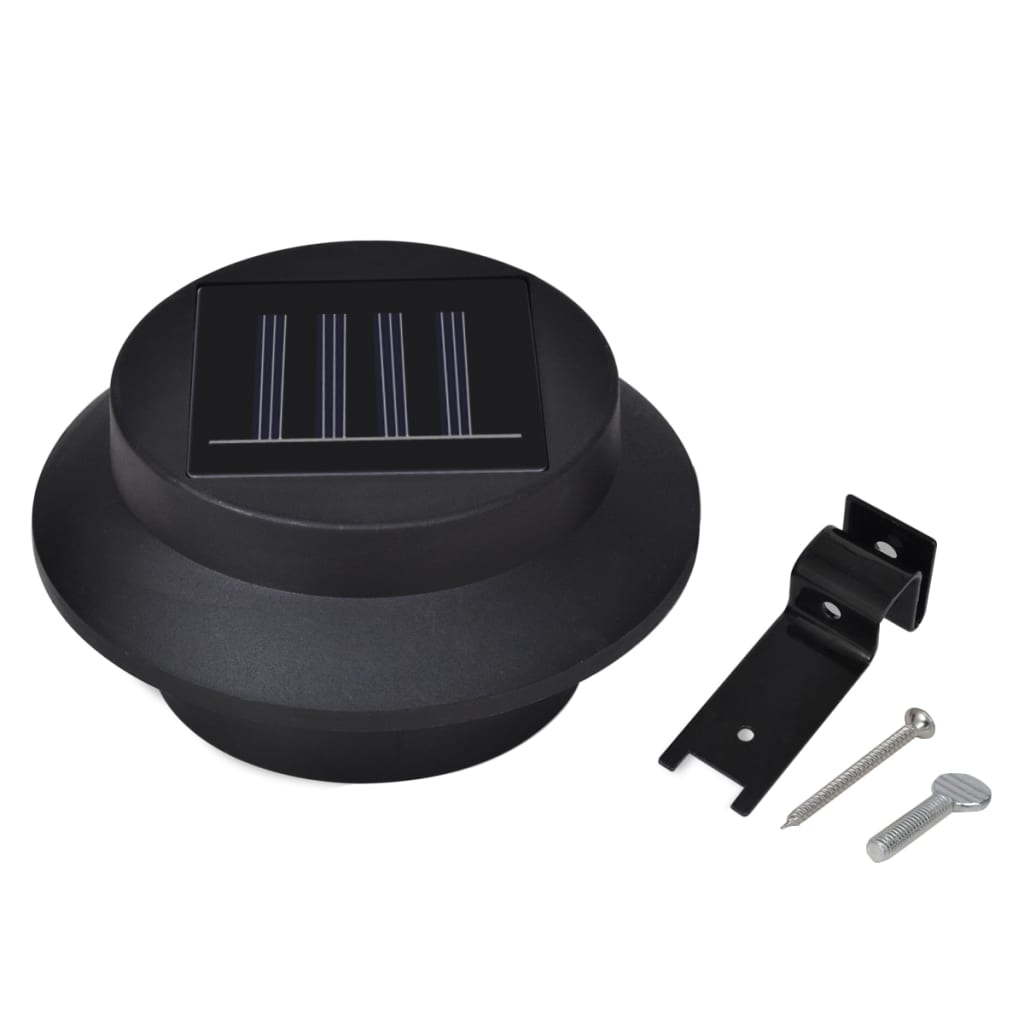 vidaXL Outdoor Solar Lamp Set Sconce Lamp for Porch Fence Light Gutter Light-13