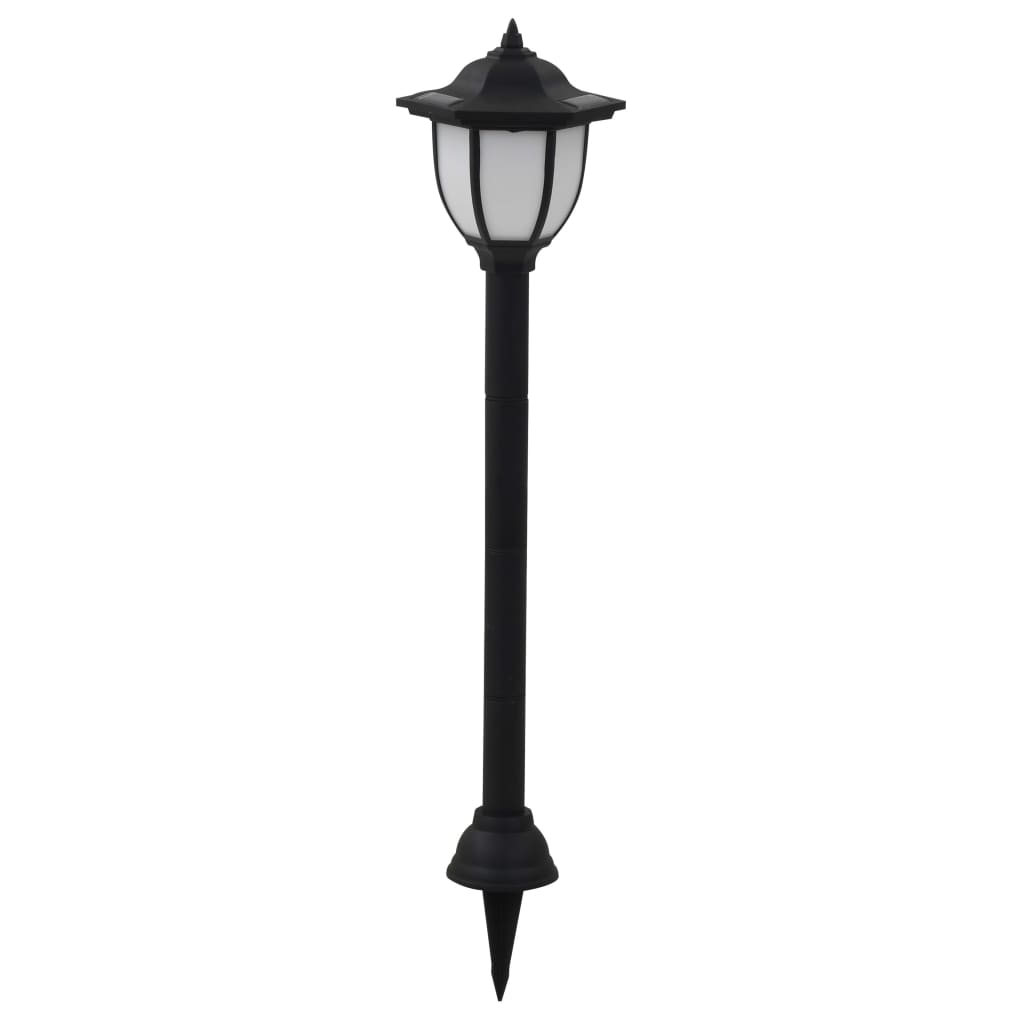 vidaXL Outdoor Solar Lamps Ground Driveway Walkway Dock Light Solar LED Black-2