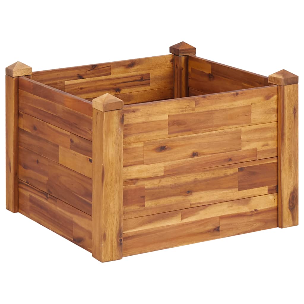 vidaXL Planter Flower Plant Box for Outdoor Patio Garden Solid Wood Acacia-7