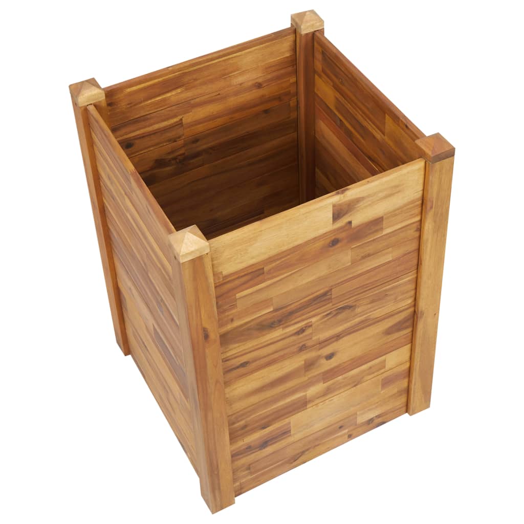 vidaXL Planter Flower Plant Box for Outdoor Patio Garden Solid Wood Acacia-51