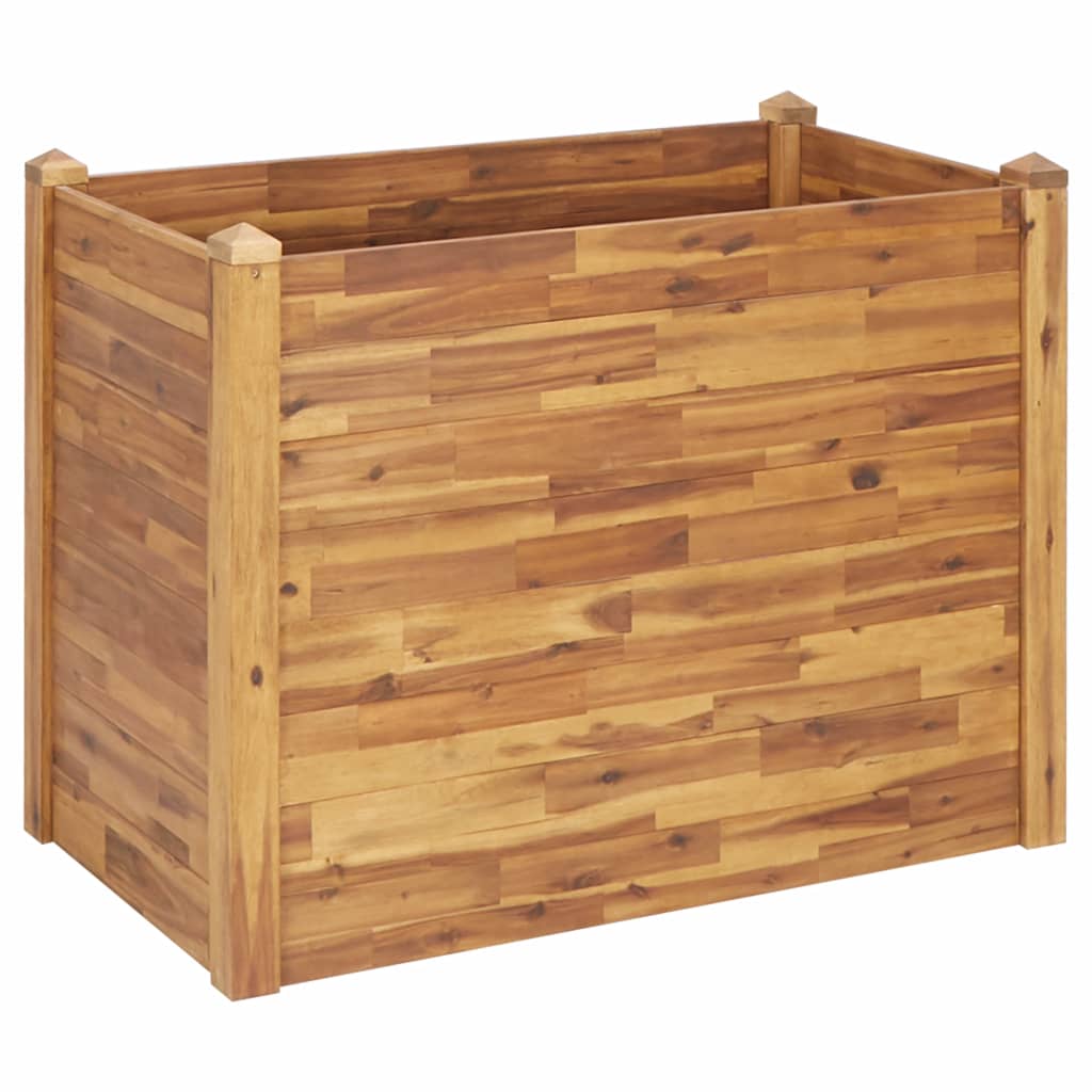 vidaXL Planter Flower Plant Box for Outdoor Patio Garden Solid Wood Acacia-54