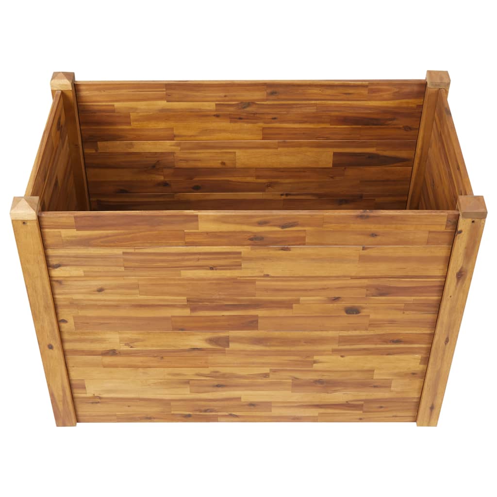 vidaXL Planter Flower Plant Box for Outdoor Patio Garden Solid Wood Acacia-8