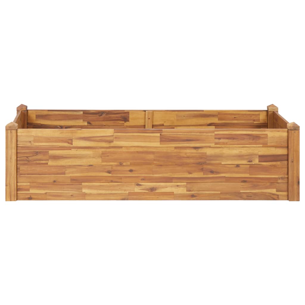 vidaXL Planter Flower Plant Box for Outdoor Patio Garden Solid Wood Acacia-37