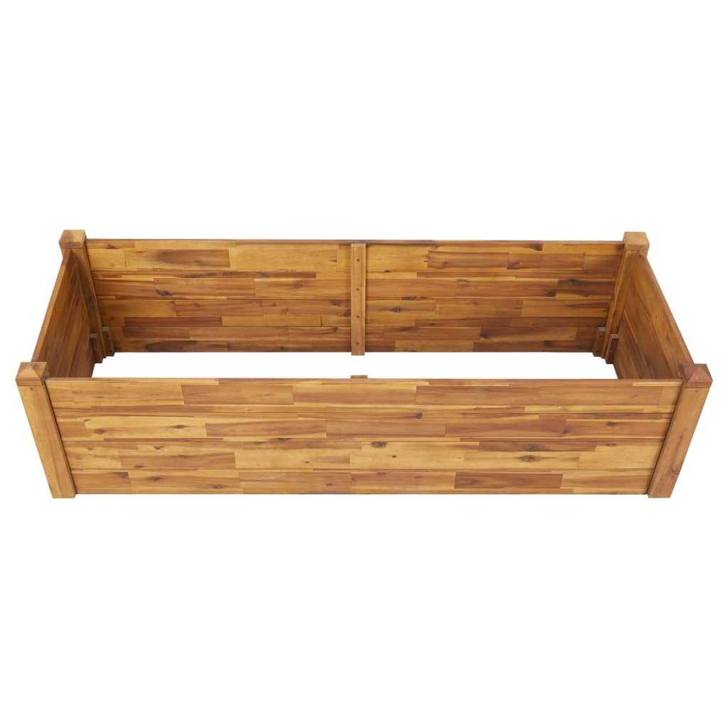 vidaXL Planter Flower Plant Box for Outdoor Patio Garden Solid Wood Acacia-42