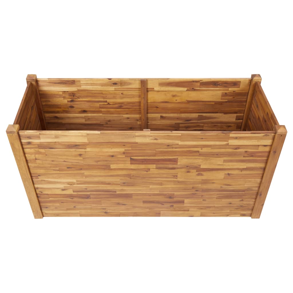 vidaXL Planter Flower Plant Box for Outdoor Patio Garden Solid Wood Acacia-22