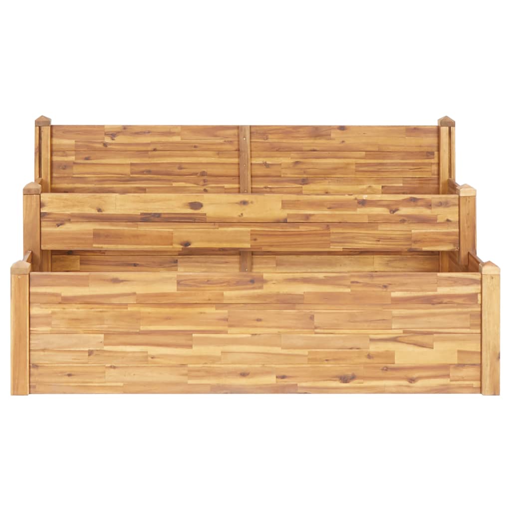 vidaXL Planter Flower Plant Box for Outdoor Patio Garden Solid Wood Acacia-24