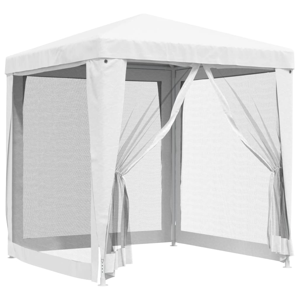 vidaXL Party Tent Outdoor Canopy Tent Gazebo Marquee with 4 Mesh Sidewalls-32