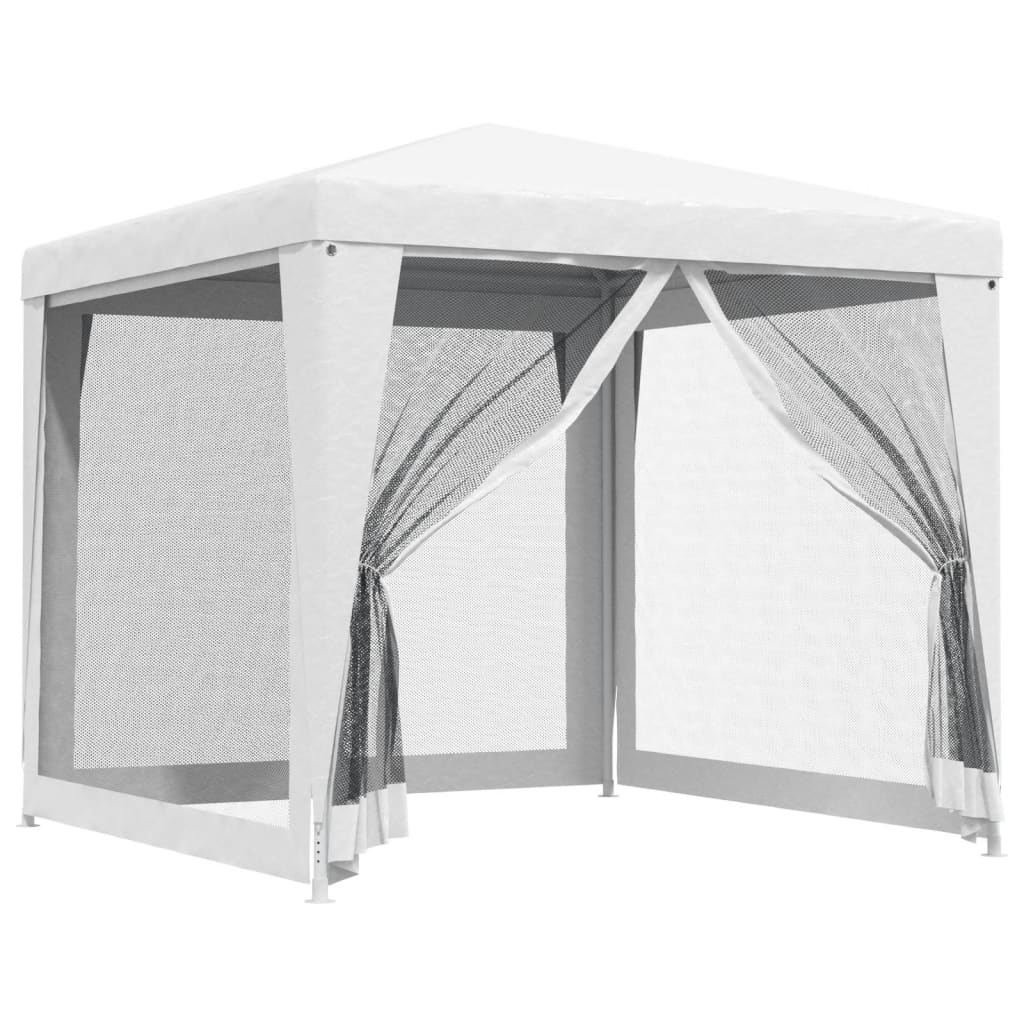 vidaXL Party Tent Outdoor Canopy Tent Gazebo Marquee with 4 Mesh Sidewalls-17