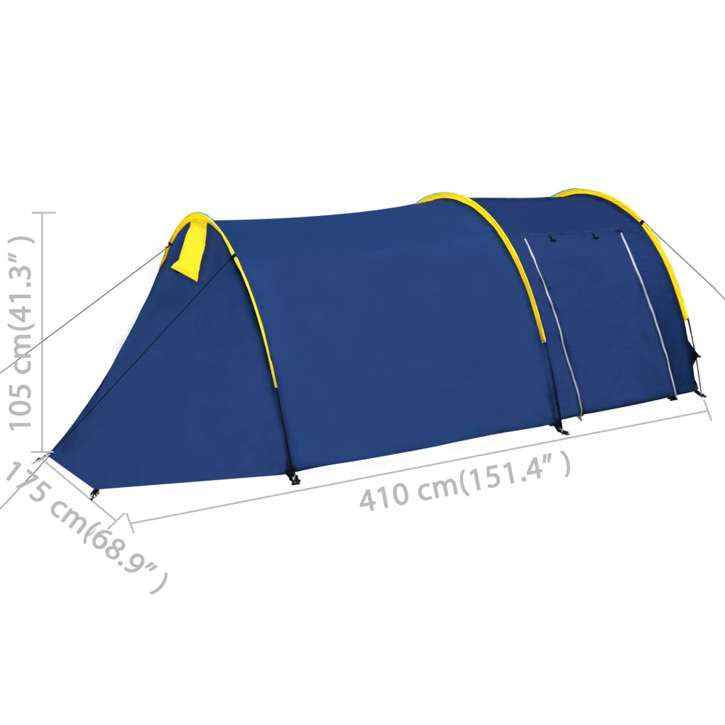 vidaXL Camping Tent Pop up Backpacking Tent for 4 Persons Outdoor Family Tent-27