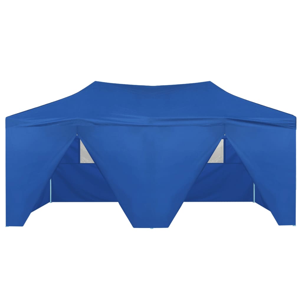 vidaXL Party Tent Outdoor Canopy Folding Patio Gazebo with 4 Sidewalls Steel-11