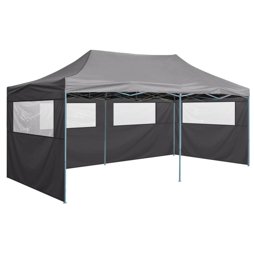 vidaXL Party Tent Outdoor Canopy Folding Patio Gazebo with 4 Sidewalls Steel-20