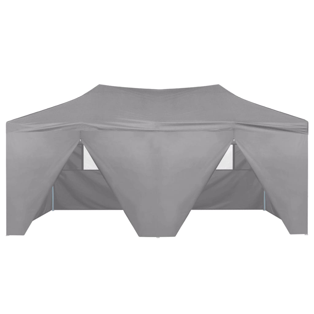 vidaXL Party Tent Outdoor Canopy Folding Patio Gazebo with 4 Sidewalls Steel-8