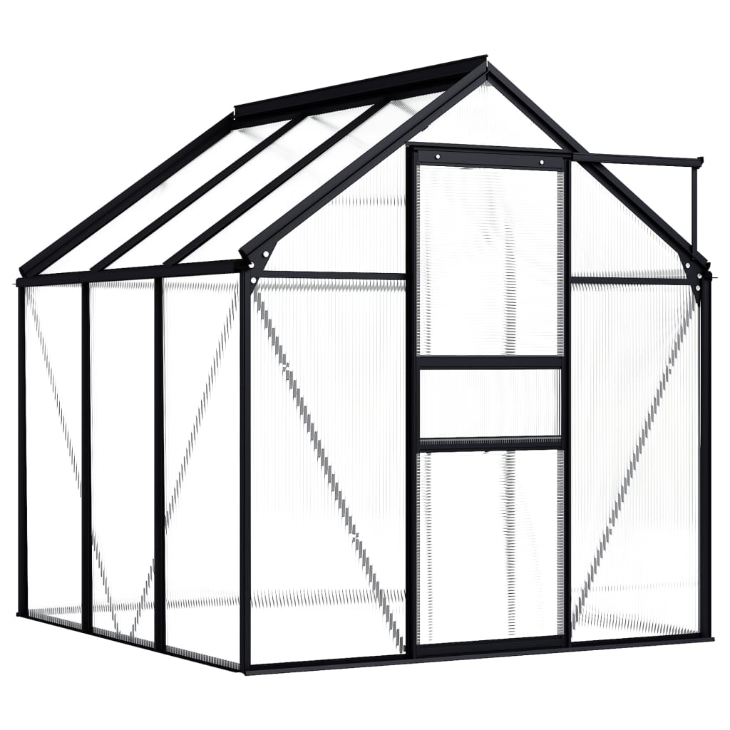 vidaXL Greenhouse Patio Grow House Outdoor Green House Anthracite Aluminum-7