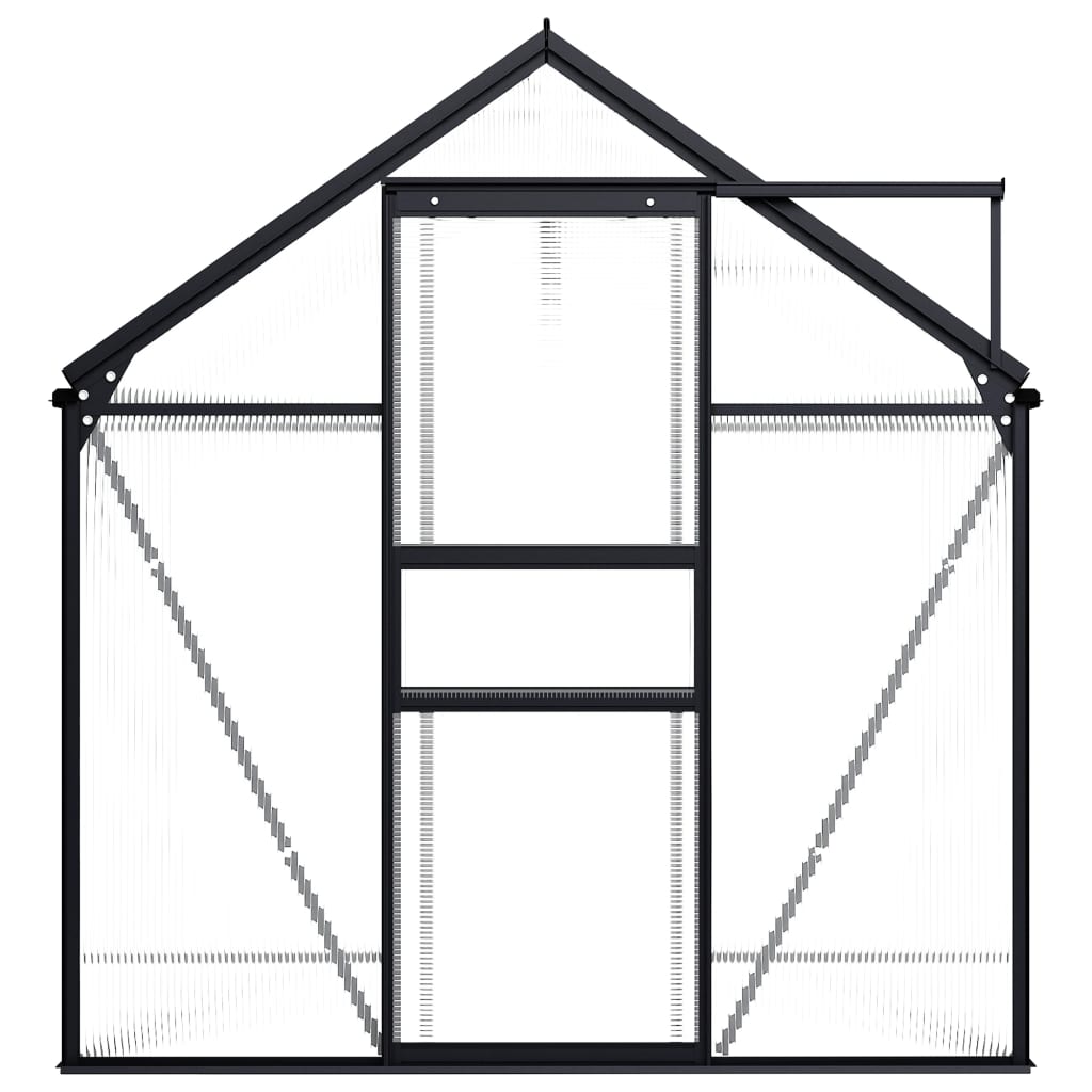 vidaXL Greenhouse Patio Grow House Outdoor Green House Anthracite Aluminum-33