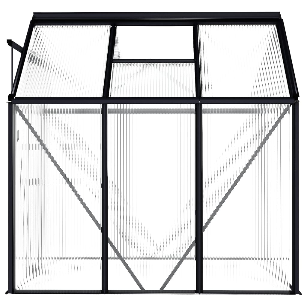 vidaXL Greenhouse Patio Grow House Outdoor Green House Anthracite Aluminum-39