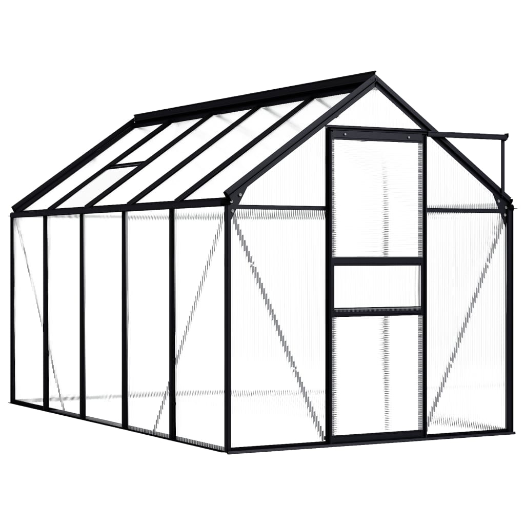 vidaXL Greenhouse Patio Grow House Outdoor Green House Anthracite Aluminum-36