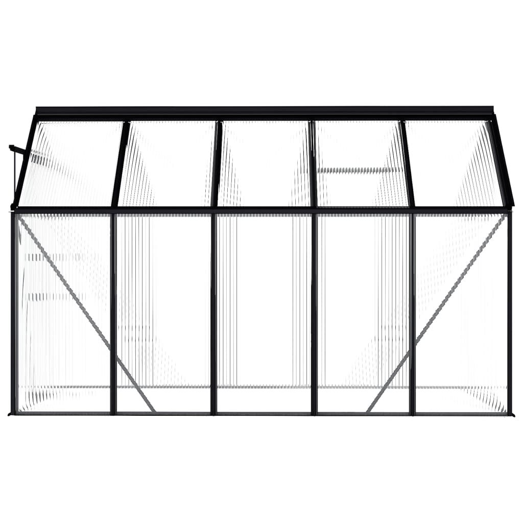 vidaXL Greenhouse Patio Grow House Outdoor Green House Anthracite Aluminum-60