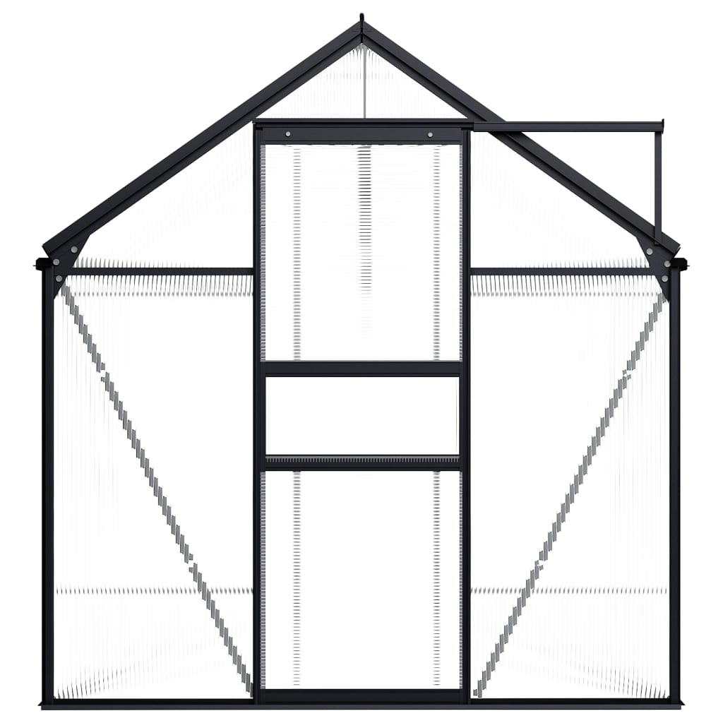 vidaXL Greenhouse Patio Grow House Outdoor Green House Anthracite Aluminum-29