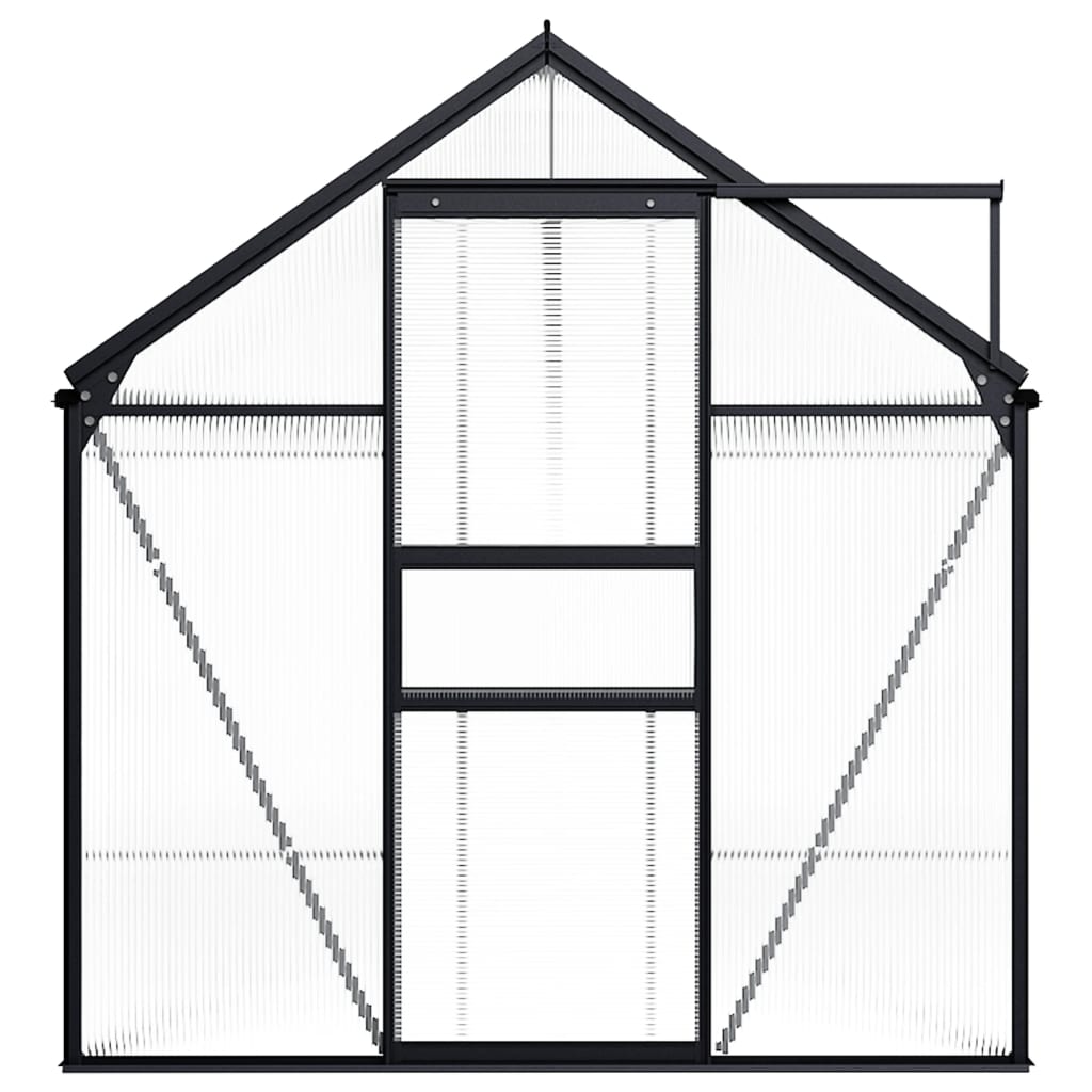 vidaXL Greenhouse Patio Grow House Outdoor Green House Anthracite Aluminum-9